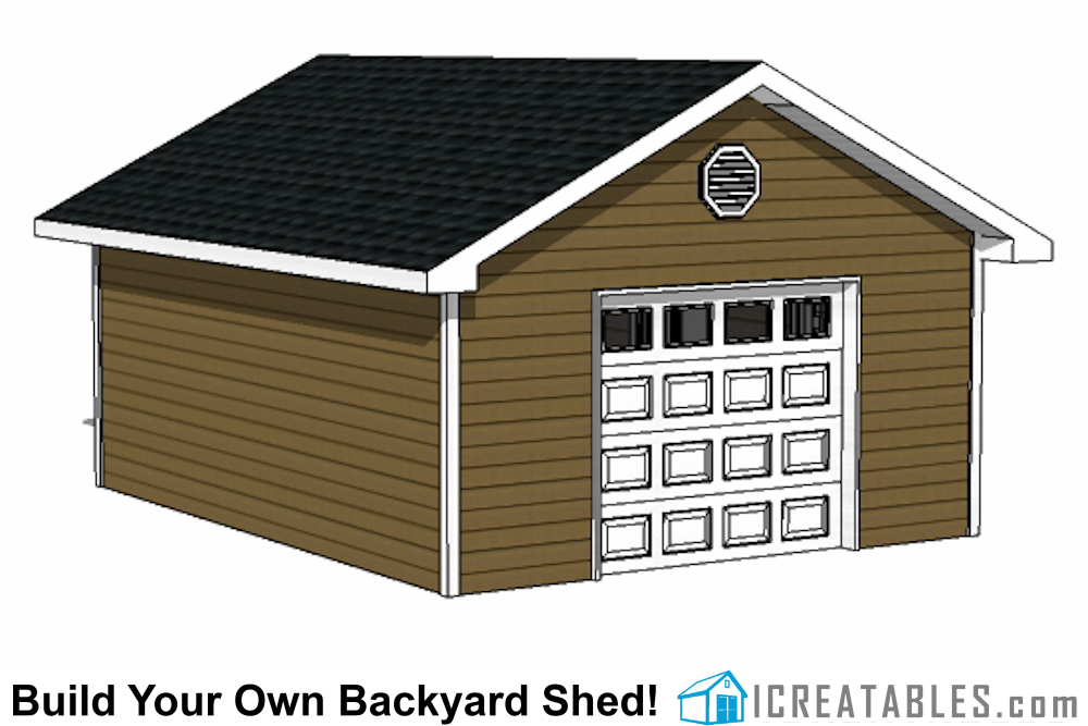 16x20 Garage Shed Plans Build a Shed With a Garage Door