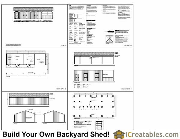 Two Stall Horse Barn Plans