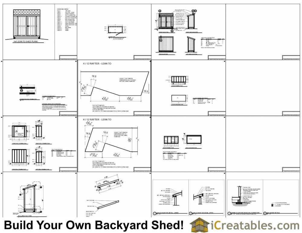 3.5x8 shed plans example