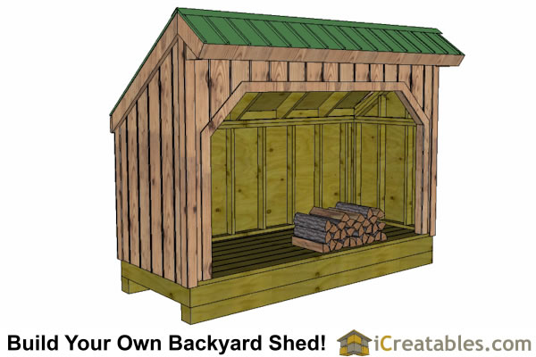 Firewood Shed Plans - DIY Wood Bins - Easy to Build Wood ...