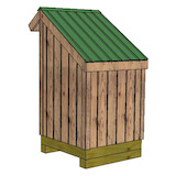 4x4 firewood shed rear