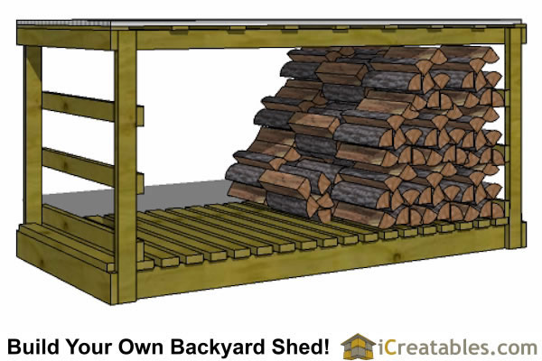 Firewood Shed Plans - DIY Wood Bins - Easy to Build Wood ...