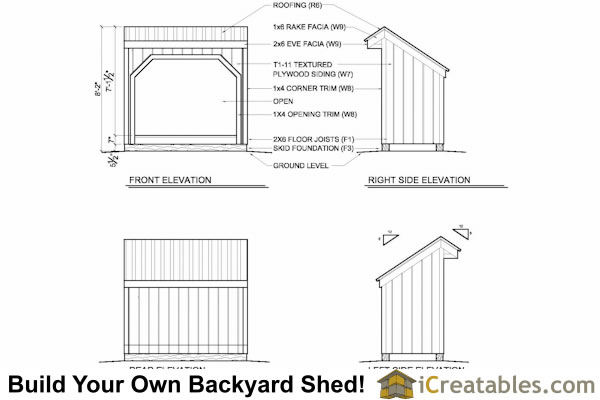 Firewood Wood Shed Plans Free