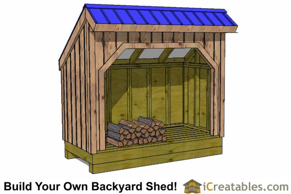 4x8 Shed Plans | 4x8 Storage Shed Plans | Icreatables.com