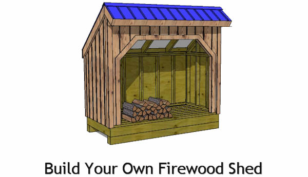 4x8 Firewood Shed Plans - Outdoor/Garden Sheds - iCreatables