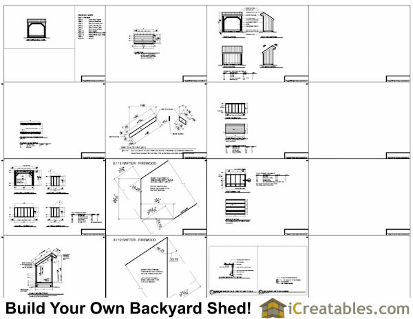 4 X 6 Storage Shed Plans