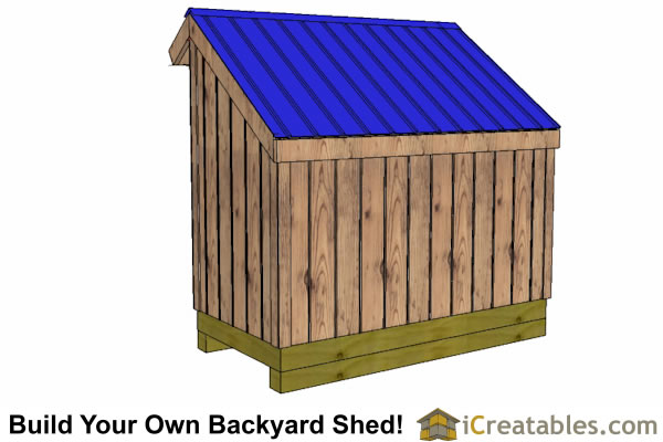 4x8 Firewood Shed Plans - Outdoor/Garden Sheds - iCreatables