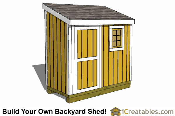 Lean To Shed Plans - Easy to Build DIY Shed Designs