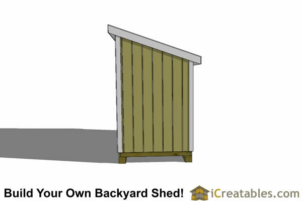 5x16 lean to shed plans right side