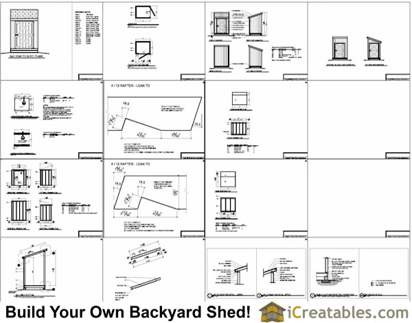 Lean to Shed Plans