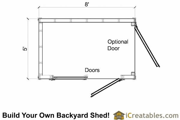 Sample images relevance to 4 x 8 lean to shed with door on end plans