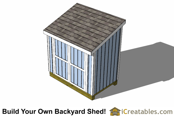 5x8 Lean To Shed Plans | Icreatables SHEDS