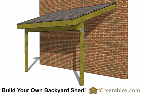 6x12 Lean To Shed Plans | 6x12 Lean To Open Side Shed Plans