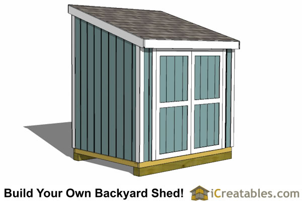 6x8 Shed Plans | 6x8 Storage Shed Plans | Icreatables.com