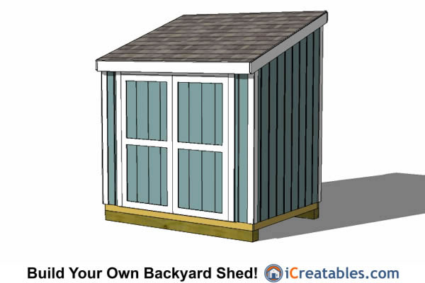 6x8 lean to shed