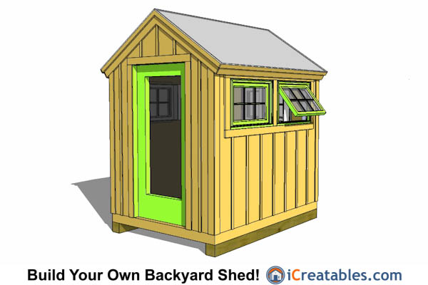 6x8 Shed Plans | 6x8 Storage Shed Plans | Icreatables.com