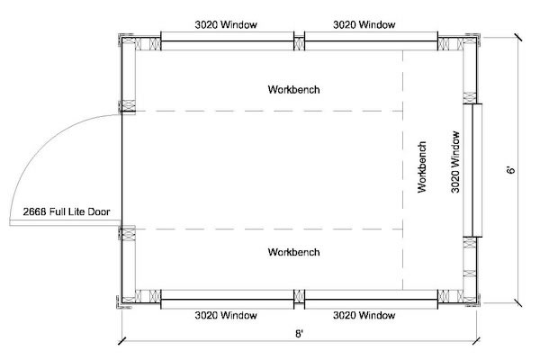 Ensy: Building materials list for a shed