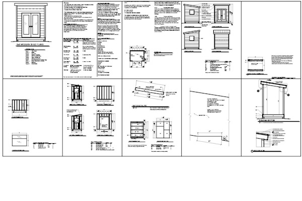 8x10 office shed plans, studio shed