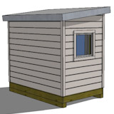 8x10 shed plan rear