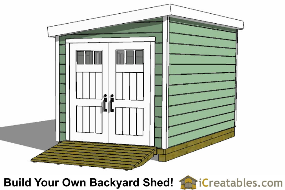 Adley 10' x 8' Truro Summer House 8x20 Lean To Shed Plans | Storage Shed Plans | icreatables.com