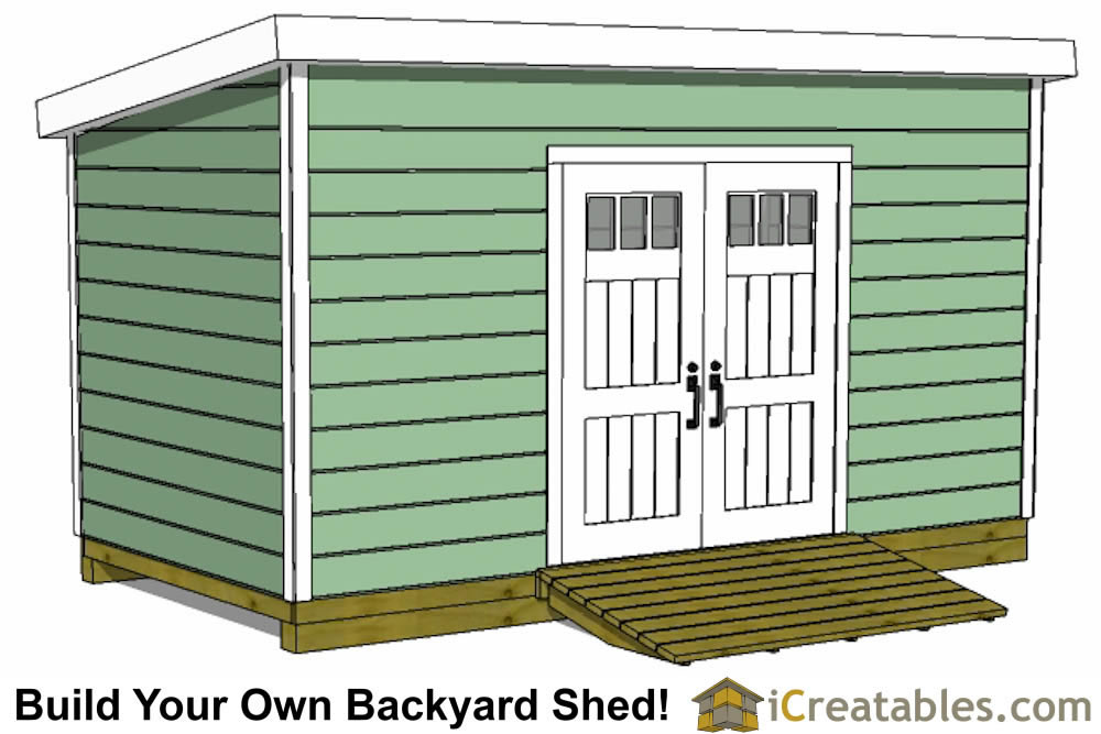 8x18 Lean To Shed Plans | 8x18 Storage Shed Plans | iCreatables.com