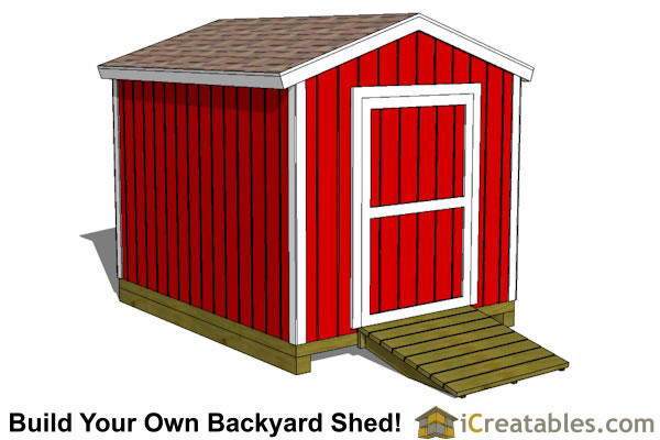 Building plans for a 8'x 10' storage shed for your yard or garden