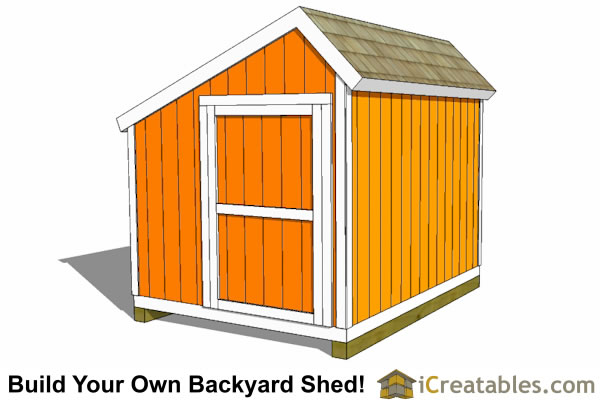 8x10 Saltbox Shed Plans Storage shed icreatables.com