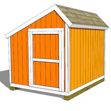 8X10 Saltbox Shed Plans
