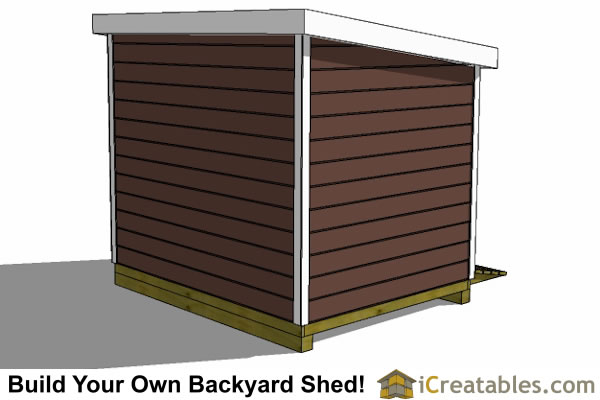 8x10 Lean To Shed Plans | Storage Shed Plans | icreatables.com