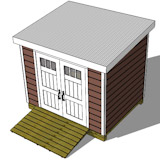 8x10 lean to shed top
