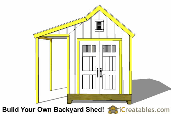 8x12 Colonial Shed with Porch Garden Shed Shed With Porch