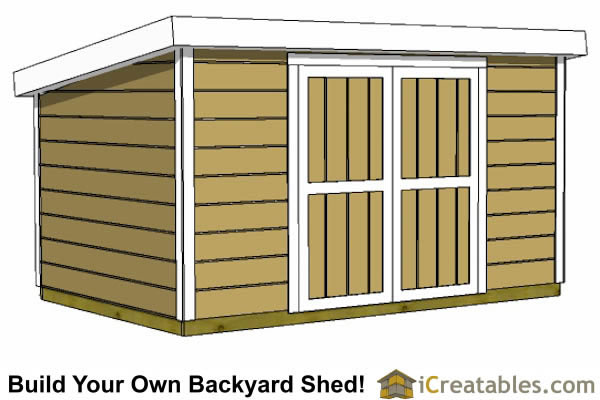 8x12 8 Foot Tall Lean To Shed Plans | Short Storage Shed ...