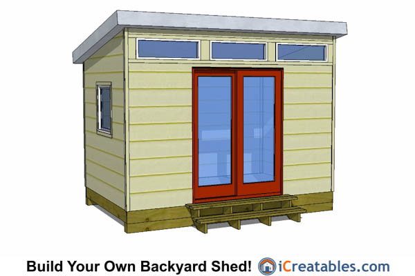 8x12 Shed Plans - Buy Easy to Build Modern Shed Designs