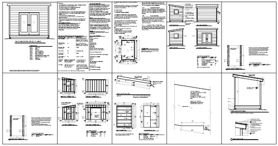 8x12 office shed plans