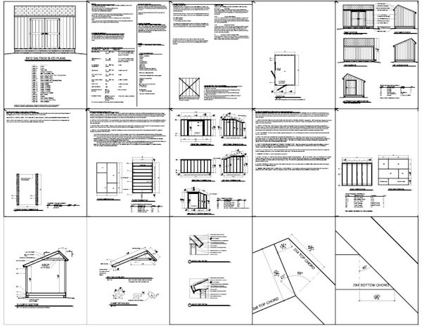 ... shed plan page samples (they are not from the 8x12 saltbox shed plans