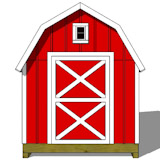 8x12 gable roof barn shed plans floor plan