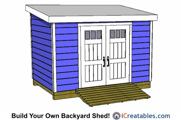 8x12 Shed Plans - Buy Easy to Build Modern Shed Designs