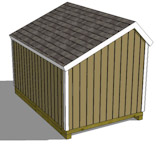 8x12 salt box shed top