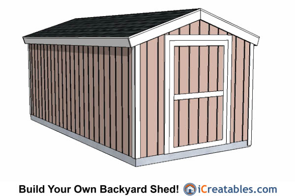 6x8 Short Shed Plans Shed Plans With Low Roof Height