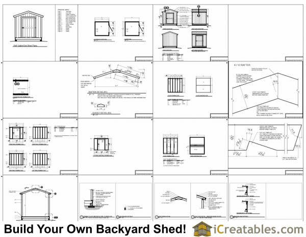 Shed Plans | 8x8 Storage Shed Plans