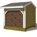 Firewood Shed Plans