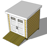 8x12 lean to shed top