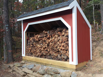 4x10 firewood shed