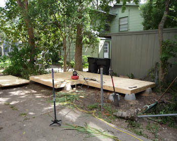 garden shed floor frame