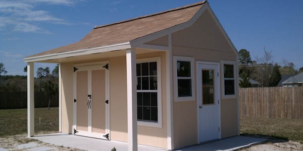 Storage Shed with Porch Plans