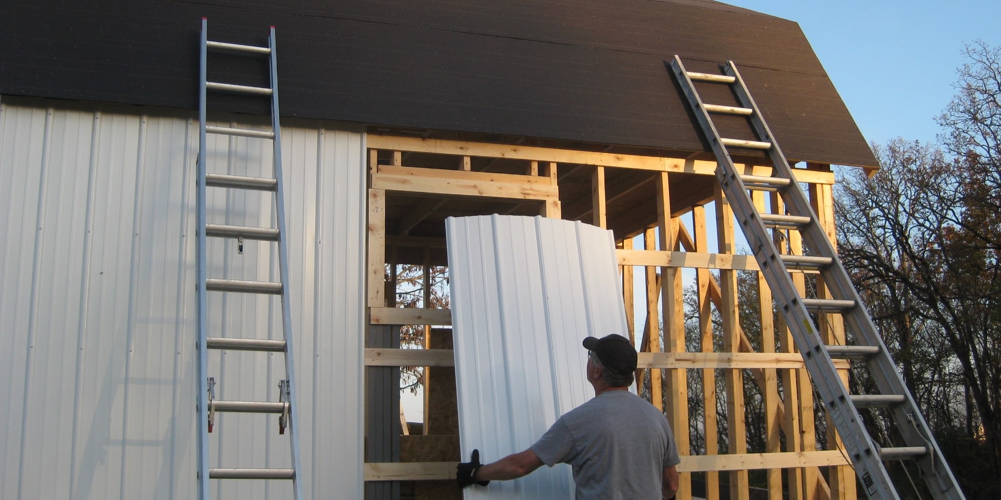 12x16 gambrel shed framing