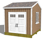 12×10 Gable Shed Plans