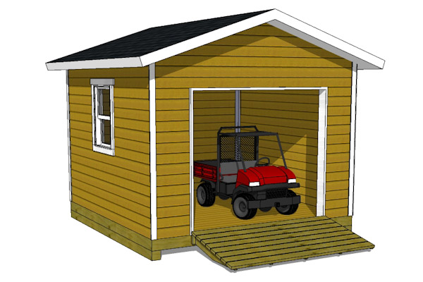 Shed Plans With a Garage Door!