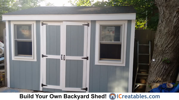 6×12 Lean To Shed Built in Alexandria, Virginia
