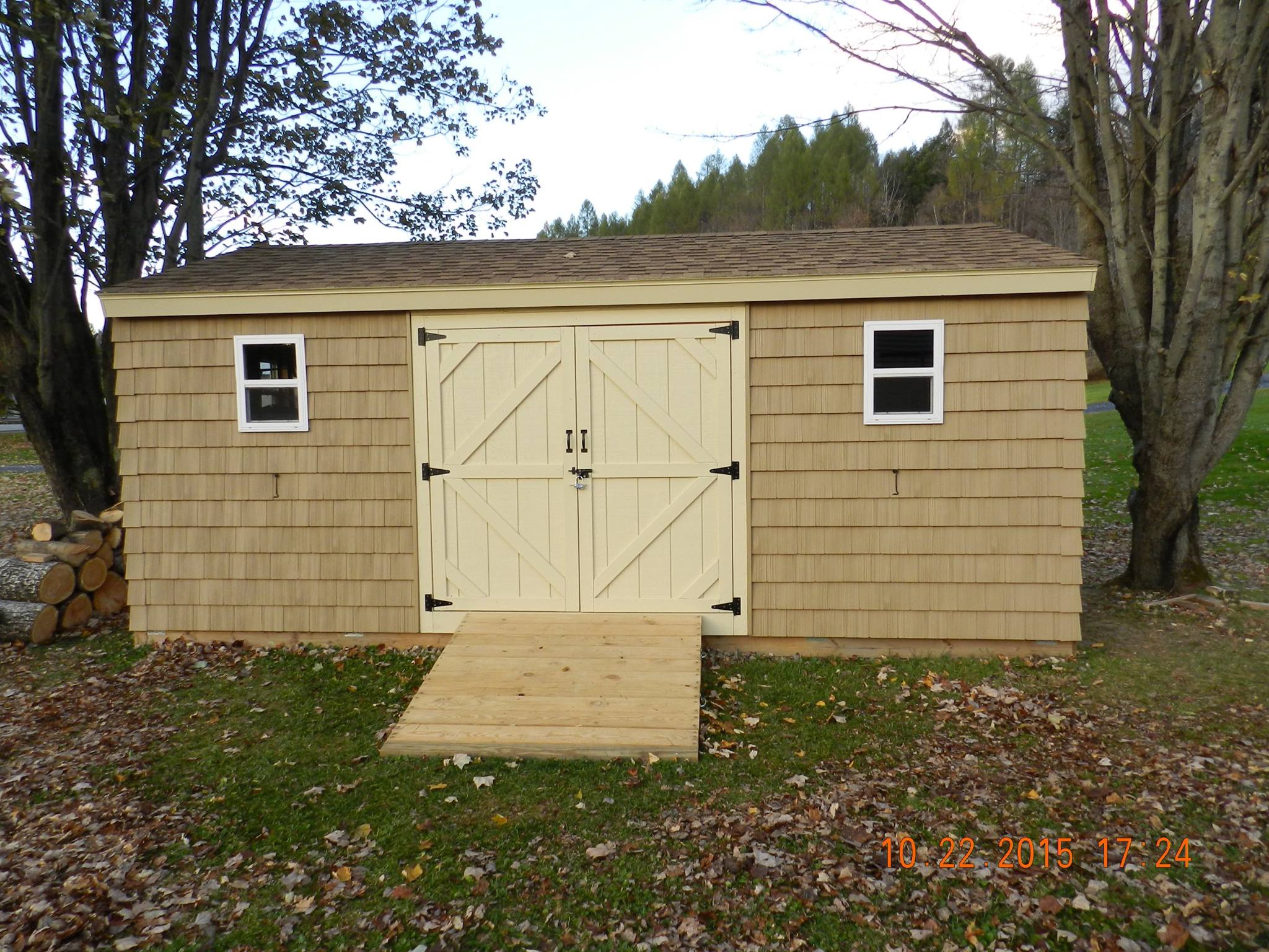 12×20 Backyard Shed Built in Waterbury Center Vermont!